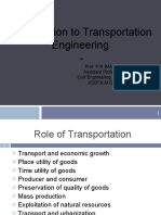 Introduction To Transportation Engineering