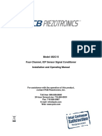 Model 482C15 Four-Channel, ICP Sensor Signal Conditioner Installation and Operating Manual