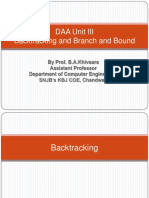 Daa Unit Iii Backtracking and Branch and Bound