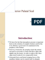 Posterior Palatal Seal 1st Seminar