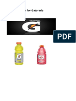 Marketing Plan For Gatorade