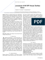 Residual Life Assessment of 60 MW Steam Turbine Rotor