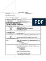 Lesson Exemplar Blank Template