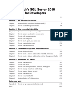 Murachs SQL Server 2016 For Developers TOC