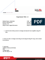 Experiment Title. 1.1: Student Name: Arbind Sah UID: 19BEM1056