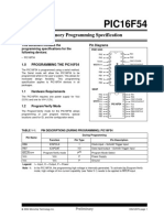 PIC16F54: Memory Programming Specification