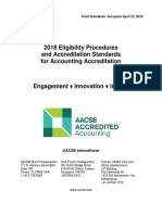 2018 Eligibility Procedures and Accreditation Standards For Accounting Accreditation