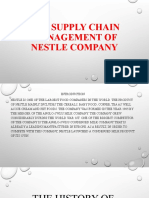 The Supply Chain Management of Nestle Company