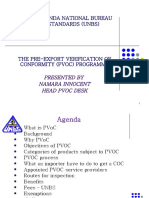 The Pre-Export Verification of Conformity (Pvoc) Programme