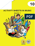 Activity Sheets in Music: Quarter 1