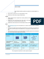 Solids: Notes 1 Chapter 1: The Particulate Nature of Matter Solids, Liquids and Gases