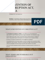 Prevention of Corruption Act - India