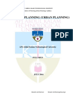 KTU-M.Planning (Urban Planning) - Syllabus