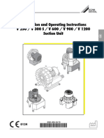 Installation and Operating Instructions V 250 / V 300 S / V 600 / V 900 / V 1200 Suction Unit