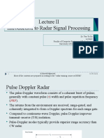 Introduction To Radar Signal Processing