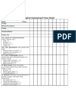 NIH Stroke Scale Neurological Assessment Flow Sheet