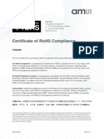 Certificate of Rohs Compliance: Ams Ag