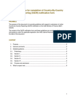 User Guidance For Completion of Country-By-Country Reporting (CBCR) Notification Form