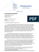 2020-09-11 CEG To DOJ FBI (Special Counsel Records)