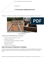 What Is A Plinth Beam - Its Purpose, Applications and Construction PDF