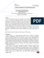 Swot Analysis On Indian It and Ites Sector: Prof. Khalate Santosh Balasaheb