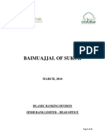 Bai Mujjal of Sukuk 31.3.2014