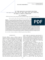 Molecular Diffusivity of Gases