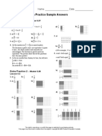 Extra Practice Sample Answers