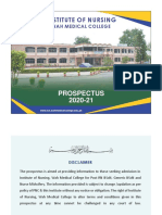 Institute of Nursing: Prospectus 2020-21