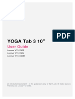 Tablet Lenovo YOGA Tab 3 10 Manual de Uso