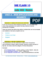 IT Code 402 Notes: CBSE Class 10