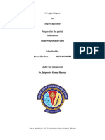 Supercapacitors: A Project Report On