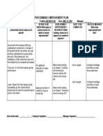 1 Performance Improvement Plan