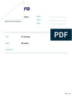 Triple Science Chemistry Chemical Analysis Revision Questions