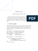 Matlab Codes: 1 Inertial Regime