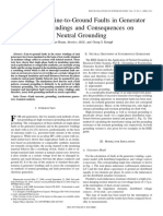 Intermittent Line-to-Ground Faults in Generator Stator Windings and Consequences On Neutral Grounding