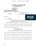 20-09-20 Optis PanOptis Unwired Planet v. Tesla Complaint