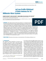 A Metasurface-Based Low-Profile Wideband Circularly Polarized Patch Antenna For 5G Millimeter-Wave Systems