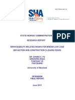 MD 15 SP309B4M - Serviceability Related Issues Bridge Live Load Deflection - FinalReport