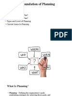 Chapter 3 Foundation of Planning