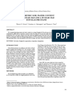 Volumetric Soil Water Content in A 4-Year-Old and A 50-Year-Old Douglas-Fir Stand