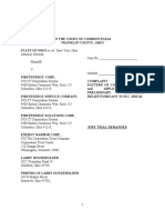 State Ex Rel Yost V FirstEnergy Et Al Complaint Alleging A Pattern of Corrupt Activity