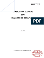 MM-18 - Bilge Separator - OPERATION MANUAL