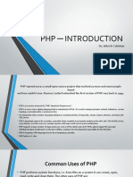 PHP Introduction