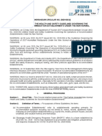 Amending Further The Health and Safety Guidelines Governing The Operations of Accommodation Establishments Under The New Normal