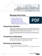 Managing Switch Stacks: Finding Feature Information