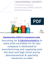 (Specialty Chemicals Division) Specializes in Manufacturing CHIRAL Products - Up To 99.9% Chiral Purity