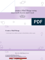 How To Create A Mail Merge