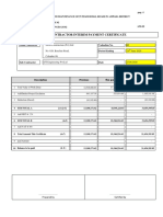 Sub Contractor Interim Payment Certificate