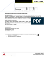 Reference Conditions: 100m (100kPA) A.s.l., T 25°C, 30% H.R